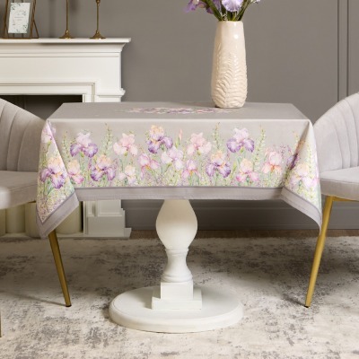 Скатерть ирисы 110х140см ,с...