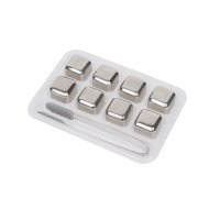 Набор охлаждающих кубиков (кубики 27 мм (8шт.), щипцы для льда) HJ-IC01