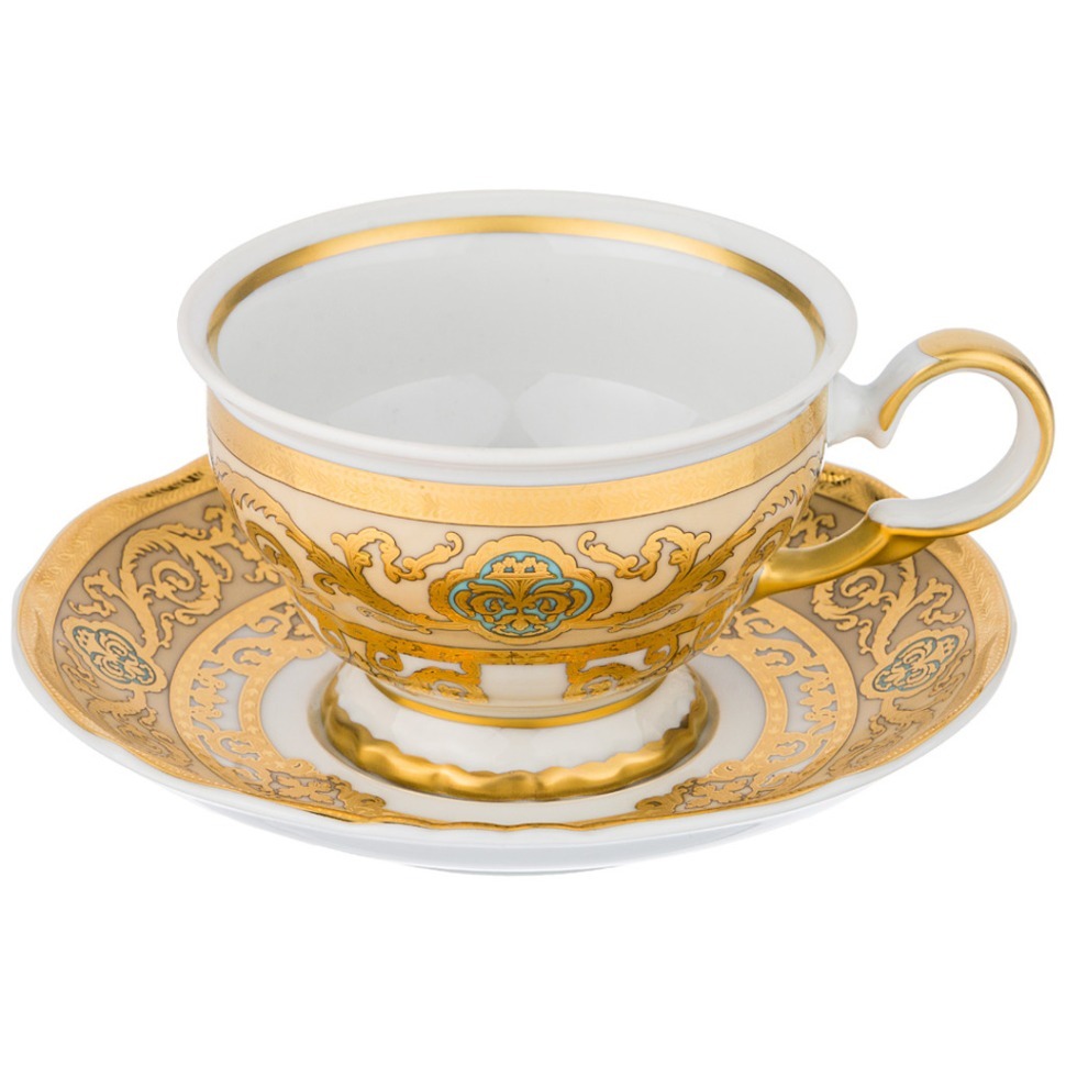 Фото Чайный набор  на 1 персону 2 пр. анжелика 200 мл высота=6,5 см M.Z. (655-791-1) - интернет-магазин МегаТерем в Москве