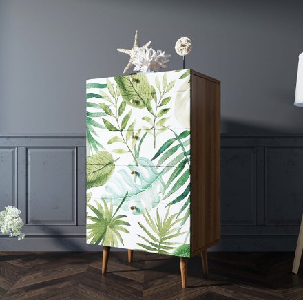 Фото Комод высокий Berber принт 4 арт BB10/Print_04-ET - интернет-магазин МегаТерем в Москве