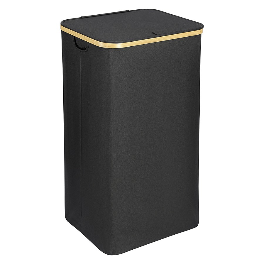 Фото Корзина для белья neat tall, 41х35х74 см, черная (77872) - интернет-магазин МегаТерем в Москве