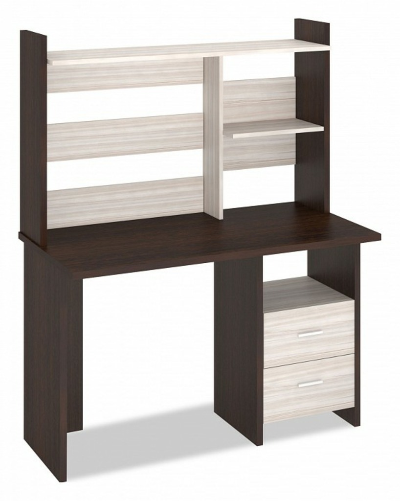 Фото Стол компьютерный Домино Лайт СКЛ-Прям120+НКЛ-120 MER_SKL-Pryam120_NKL-120_VK - интернет-магазин МегаТерем в Москве