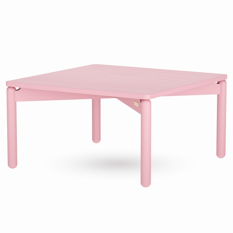 Фото Столик кофейный saga, 75х75 см, розовый (76400) - интернет-магазин МегаТерем в Москве