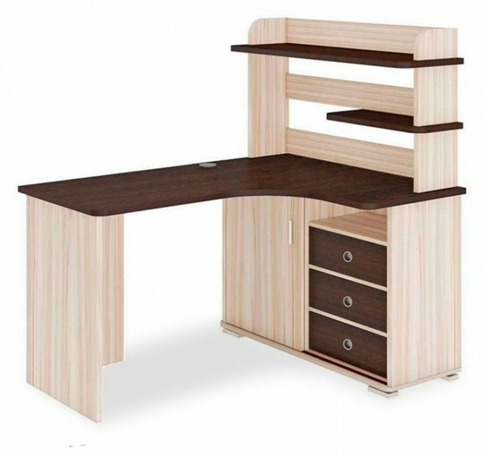 Фото Стол компьютерный Домино СР-145 MER_SR-145-KVV-PRAV-NOVYJ - интернет-магазин МегаТерем в Москве