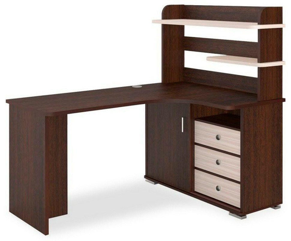 Фото Стол компьютерный Домино СР-165 MER_SR-165-VKV-PRAV-NOVYJ - интернет-магазин МегаТерем в Москве