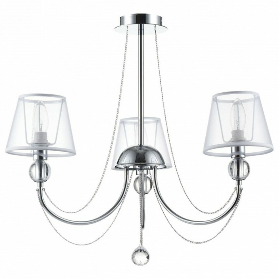 Фото Люстра на штанге Freya Beverly FR5661-PL-03-CH MY_FR5661-PL-03-CH - интернет-магазин МегаТерем в Москве
