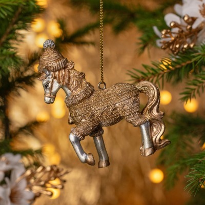 Елочное украшение лошадка 7...