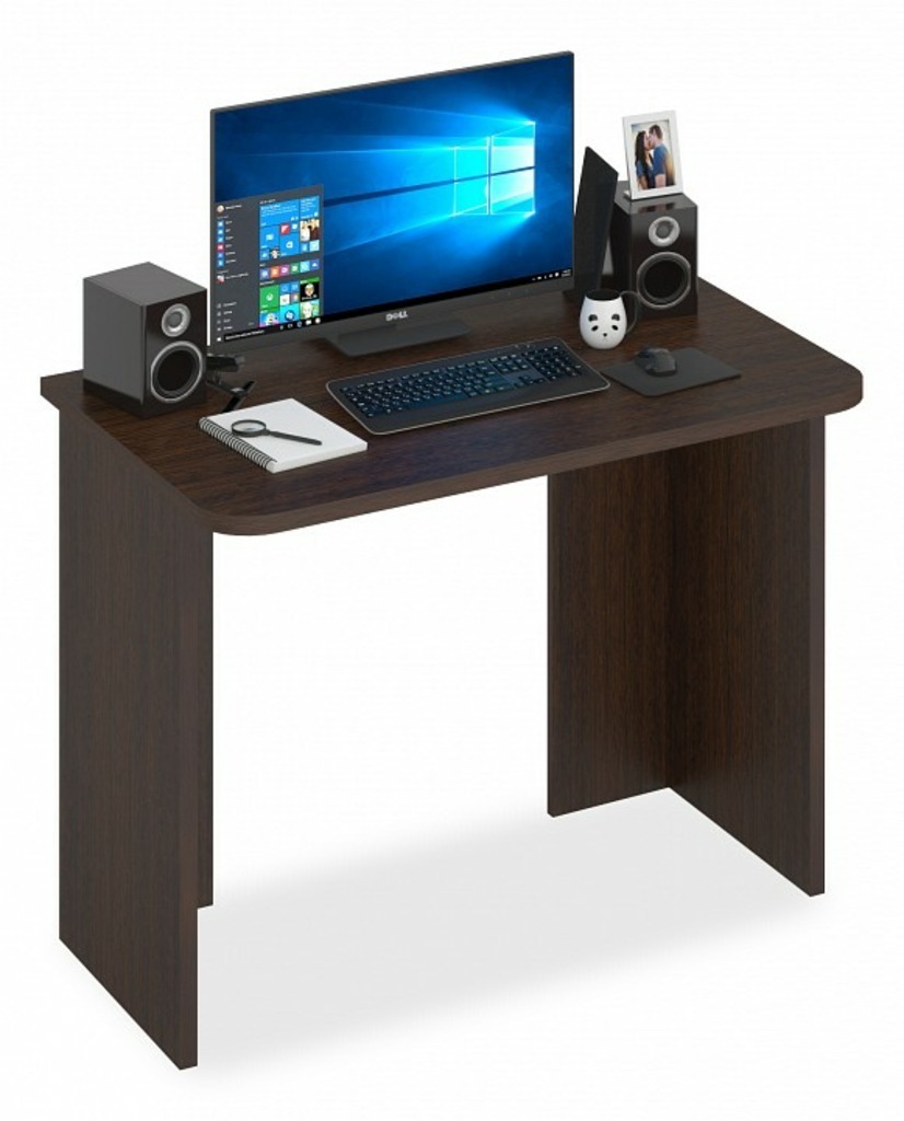 Фото Стол офисный Домино Lite СКЛ-Прям100Р MER_SKL-Pryam100Rbez_tumby_V - интернет-магазин МегаТерем в Москве