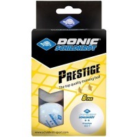 Мяч для настольного тенниса Donic 2* Prestige, белый 6 шт. (1035746)
