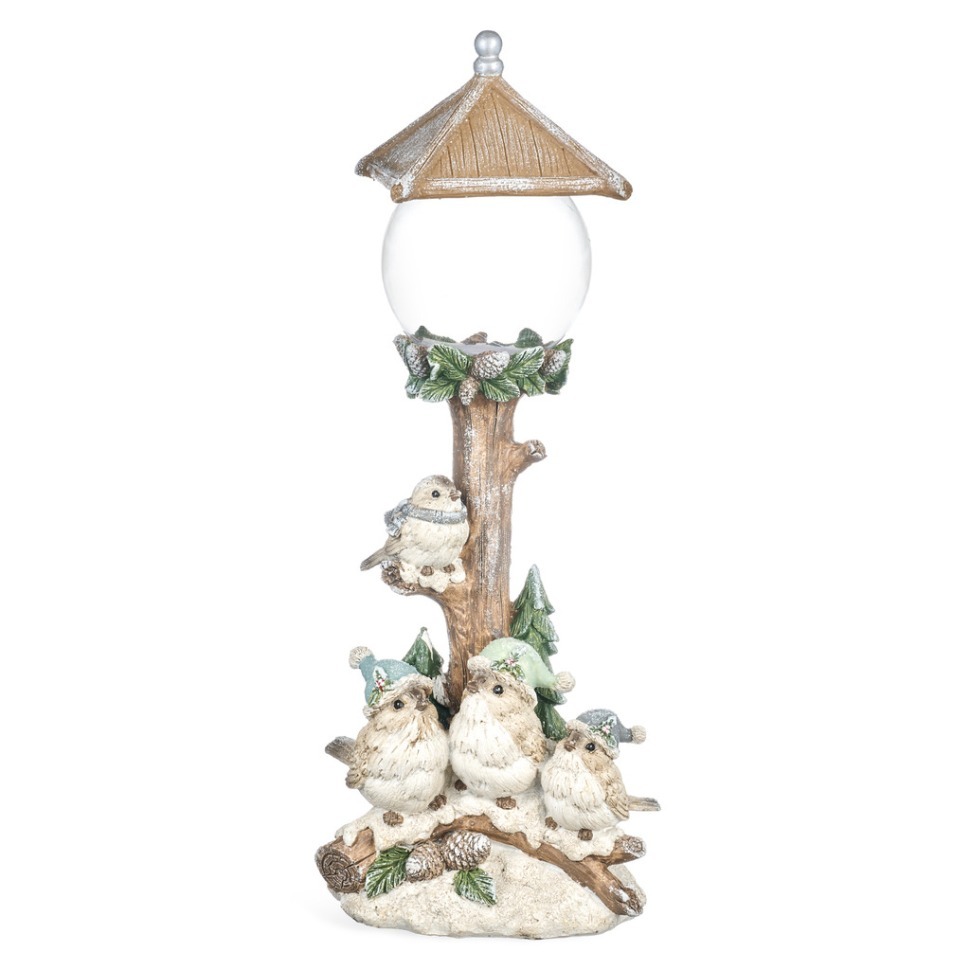 Фото Статуэтка птички с led-подсветкой 17х14х41 см Lefard (121-167) - интернет-магазин МегаТерем в Москве