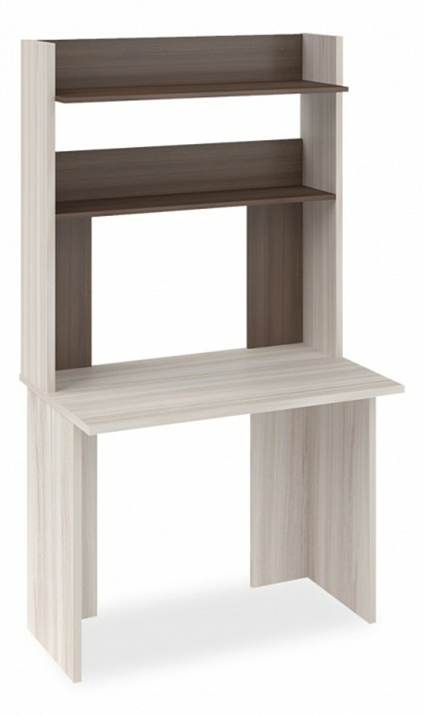 Фото Стол компьютерный Домино Lite СКЛ-Прям100(без тумбы)+НКЛХ-100 MER_SKL-Pryam100bez-tumby-NKLH-100-KSH-CH - интернет-магазин МегаТерем в Москве