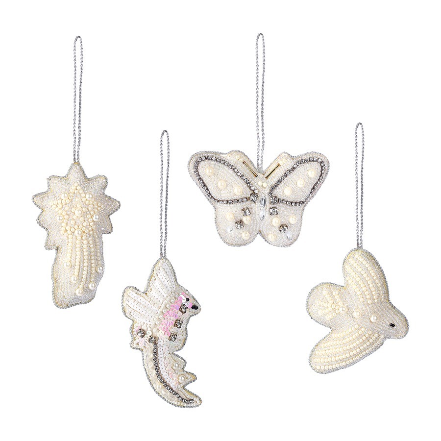 Фото Набор елочных украшений christmas pearls из коллекции new year essential, 4 шт. (79411) - интернет-магазин МегаТерем в Москве