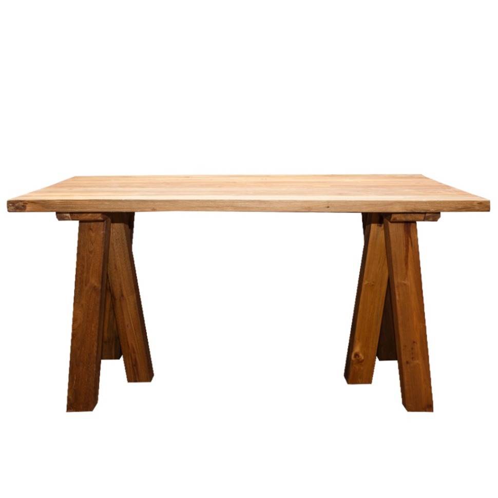 Фото Стол Анжела XQSS13-160, массив тикового дерева, Rustic 1/Natural, ROOMERS FURNITURE - интернет-магазин МегаТерем в Москве