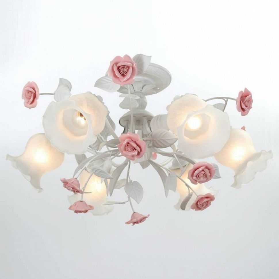Фото Люстра на штанге Lucia Tucci Fiori di Rose Fiori di rose 114.6 LT_Fiori_di_rose_114.6 - интернет-магазин МегаТерем в Москве