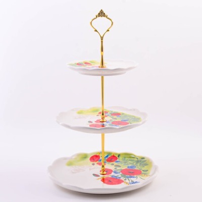 Конфетница 3х-ярусная Цвету...