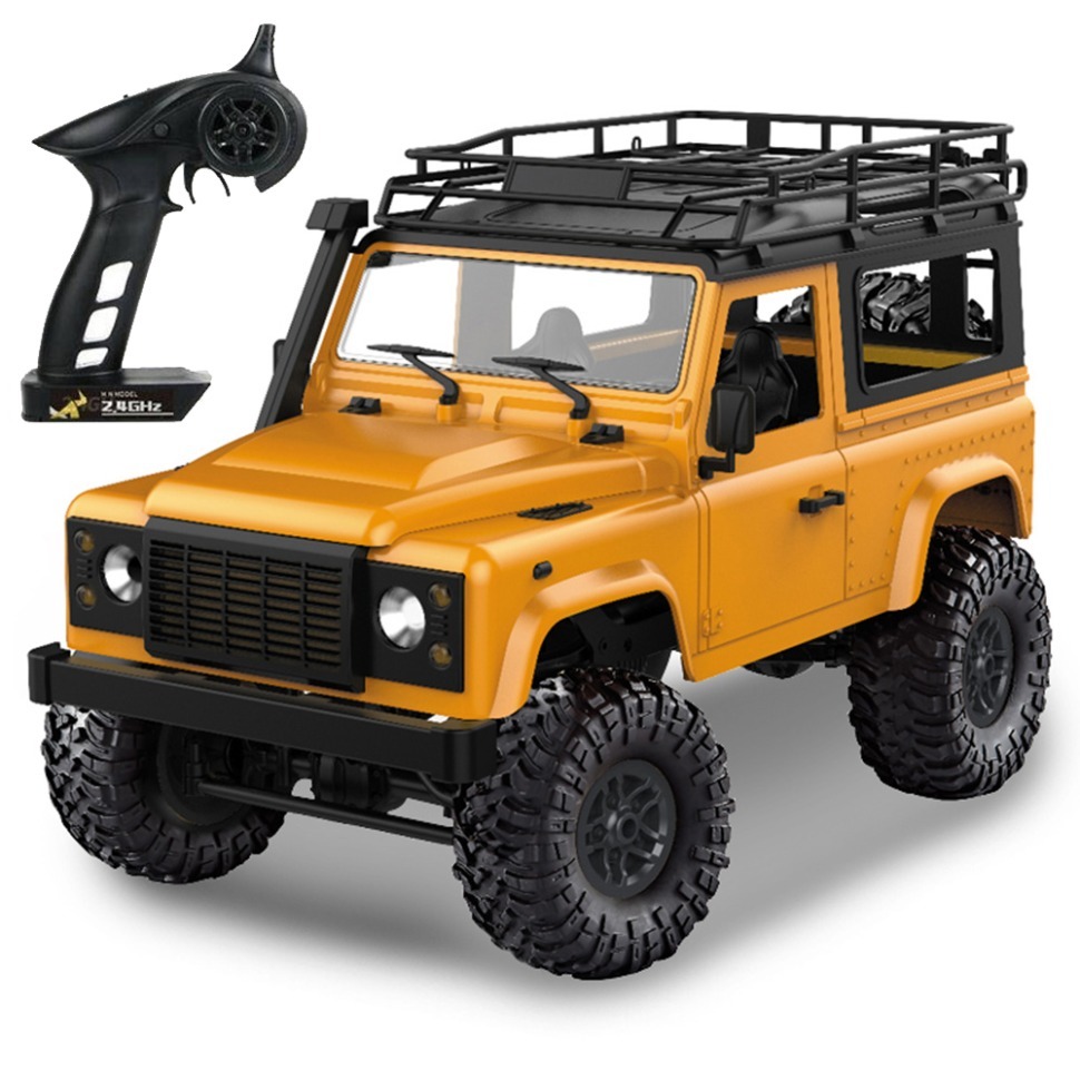 Фото Радиоуправляемый внедорожник Land Rover Defender 4WD 1:12 (MN-90-YELLOW) - интернет-магазин МегаТерем в Москве
