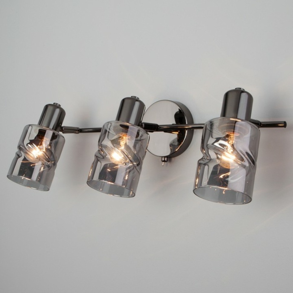 Фото Бра Eurosvet Ansa 20120/3 чёрный жемчуг EV_a050084 - интернет-магазин МегаТерем в Москве