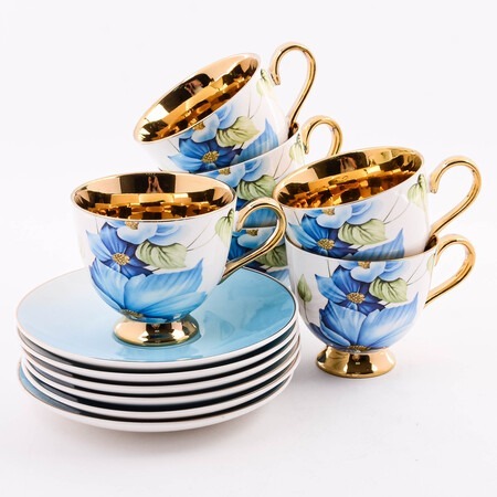 Фото Чайный сервиз на 6 персон 200 мл LORAINE (60309) - интернет-магазин МегаТерем в Москве