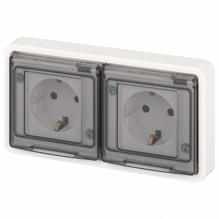 Фото Розетка с заземлением с крышкой Эра Эра Эксперт 11-2523-01 ER_B0063276 - интернет-магазин МегаТерем в Москве