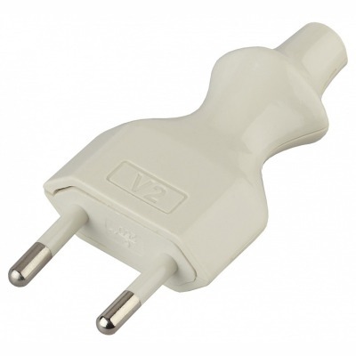 Вилка прямая без заземления Эра  V2 ER_B0019184