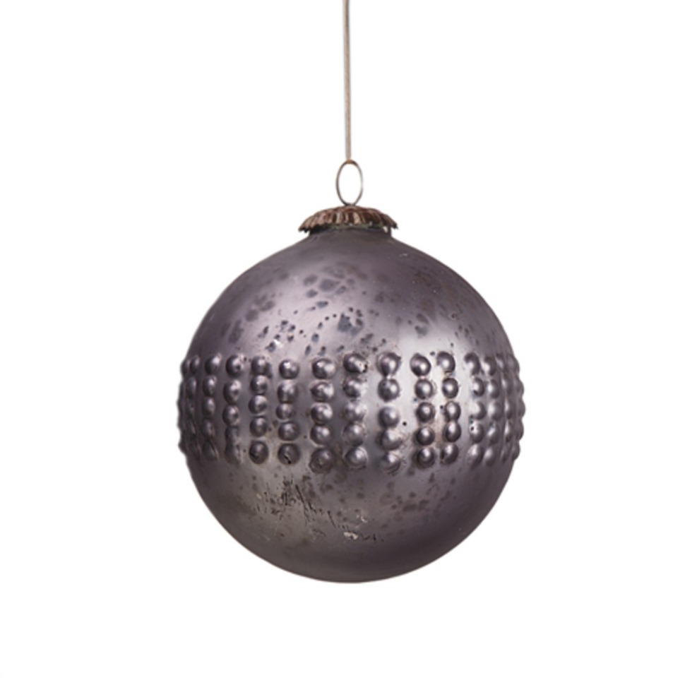 Фото Новогодняя игрушка SAK 1624, 13, стекло, Antique grey, RESTORATION HARDWARE - интернет-магазин МегаТерем в Москве