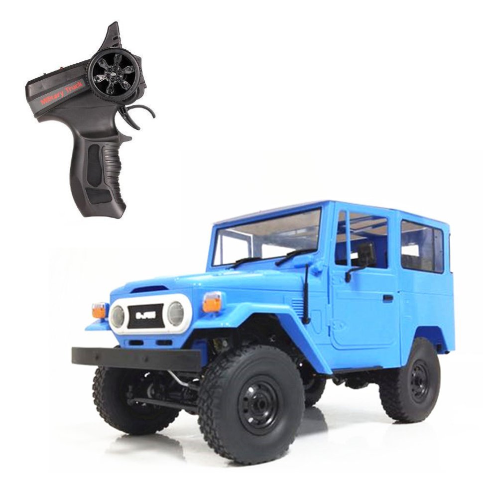 Фото Радиоуправляемый внедорожник WPL Toyota FJ40 Blue 4WD масштаб 1:16 2.4G (WPLC-34-BLUE) - интернет-магазин МегаТерем в Москве