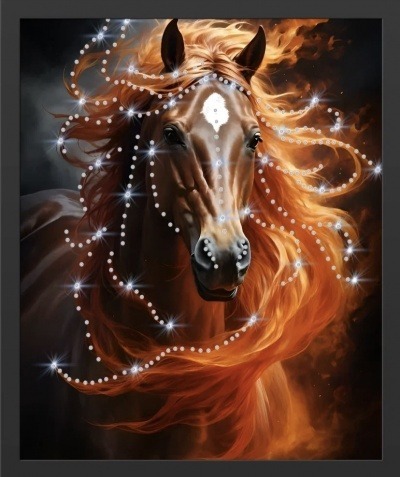 Картина Симфония света и пламени с кристаллами Swarovski (2434) Фото Картина Симфония света и пламени с кристаллами Swarovski (2434) - интернет-магазин МегаТерем в Москве