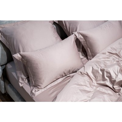 Простыня сатин пудреная роз...
