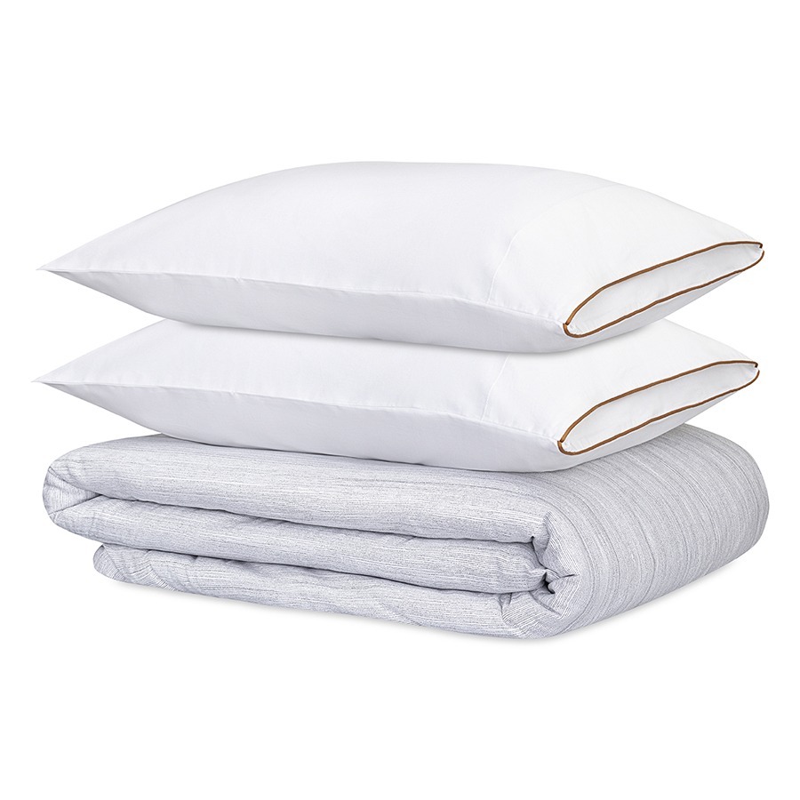 Фото Комплект постельного белья из сатина из коллекции meditation, caramel, 200х220 см (77724) - интернет-магазин МегаТерем в Москве