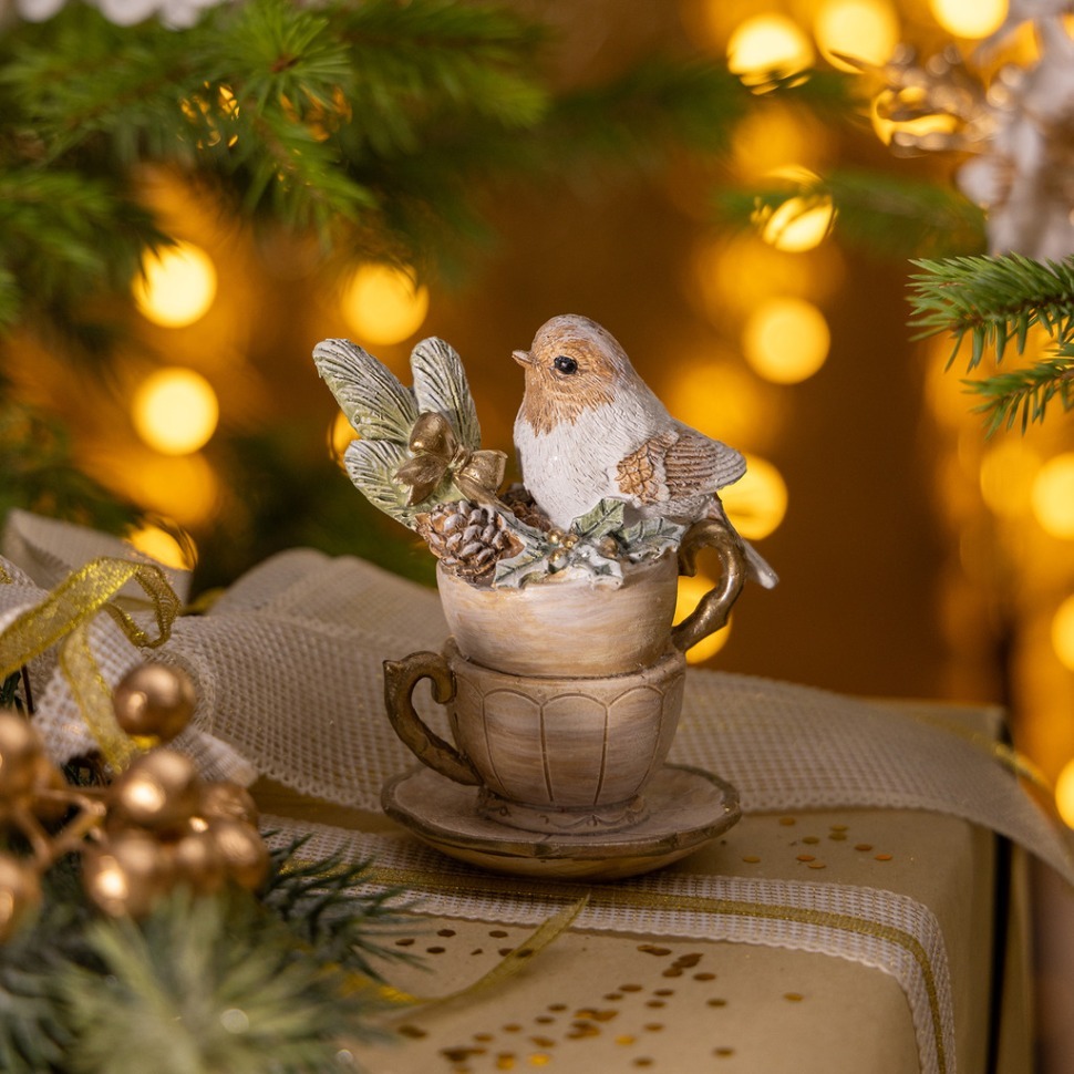 Фото Статуэтка птичка 9х7х10 см Lefard (162-1315) - интернет-магазин МегаТерем в Москве