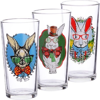 Набор стаканов 230мл 6шт"Зайцы пижоны" (146-Д-1)