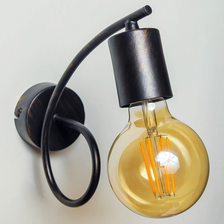 Фото Бра ADILUX Tango Black Patina 10130 ADL_10130 - интернет-магазин МегаТерем в Москве