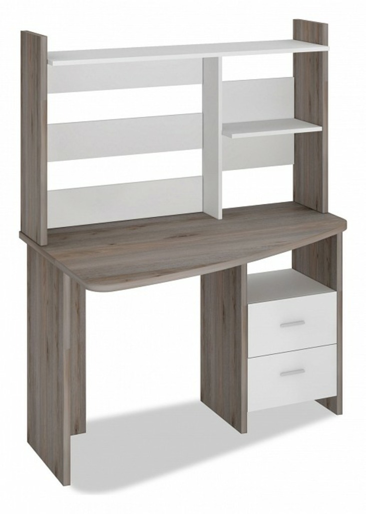 Фото Стол компьютерный Домино Лайт СКЛ-Крл 120+НКЛ-120 MER_SKL-Krl120_NKL-120_NBE_LEV - интернет-магазин МегаТерем в Москве