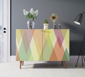 Фото Комод Berber две дверки 16 принт арт BB04/Print_16-ET - интернет-магазин МегаТерем в Москве