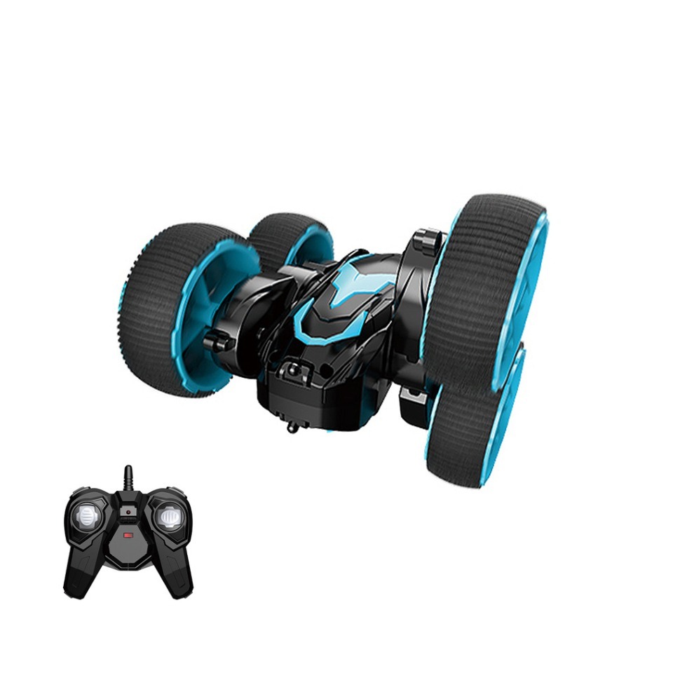 Фото Радиоуправляемая синяя машина перевертыш Mekbao Трюкач 2.4G (5588-635-BLUE) - интернет-магазин МегаТерем в Москве