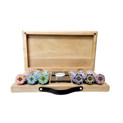 Набор для покера Crown на 300 фишек в кейсе из бука, Partida (64499)