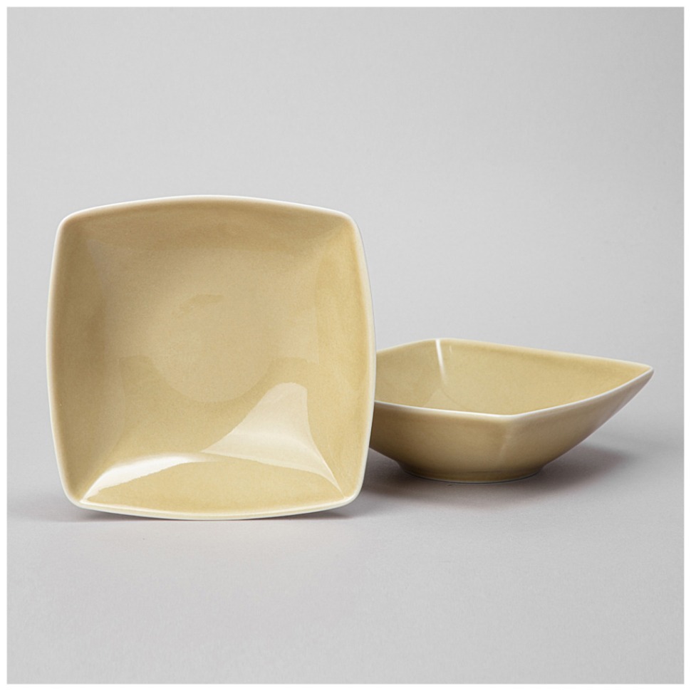 Фото Набор салатников квадратных lefard tint 300мл (желтый) 2 шт. (48-932-1)  - интернет-магазин МегаТерем в Москве