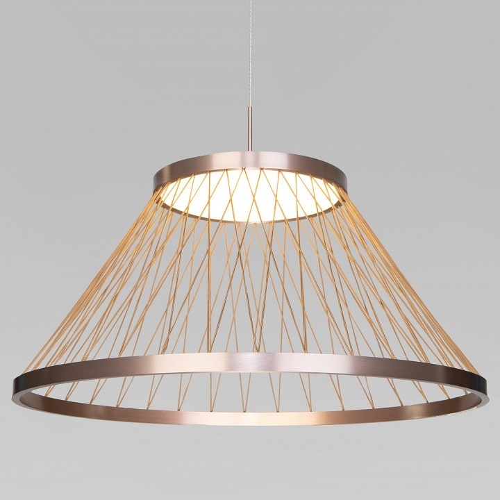 Фото Подвесной светильник Eurosvet Cesta 40017/1 LED коричневый EV_a069288 - интернет-магазин МегаТерем в Москве