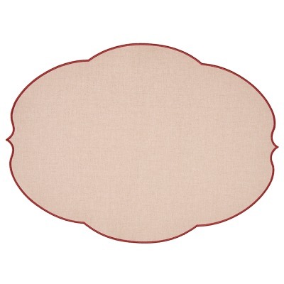 Салфетка подстановочная овальная flowers, 48,8х36 см, розовая (79122)