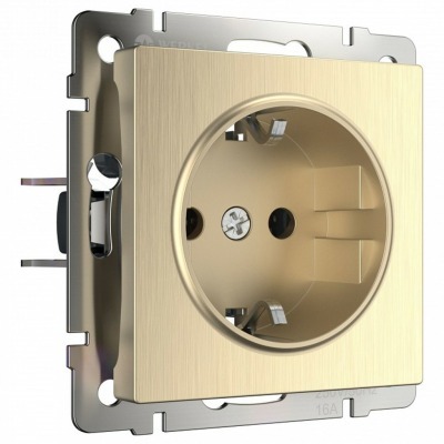 Розетка с заземлением, без ...