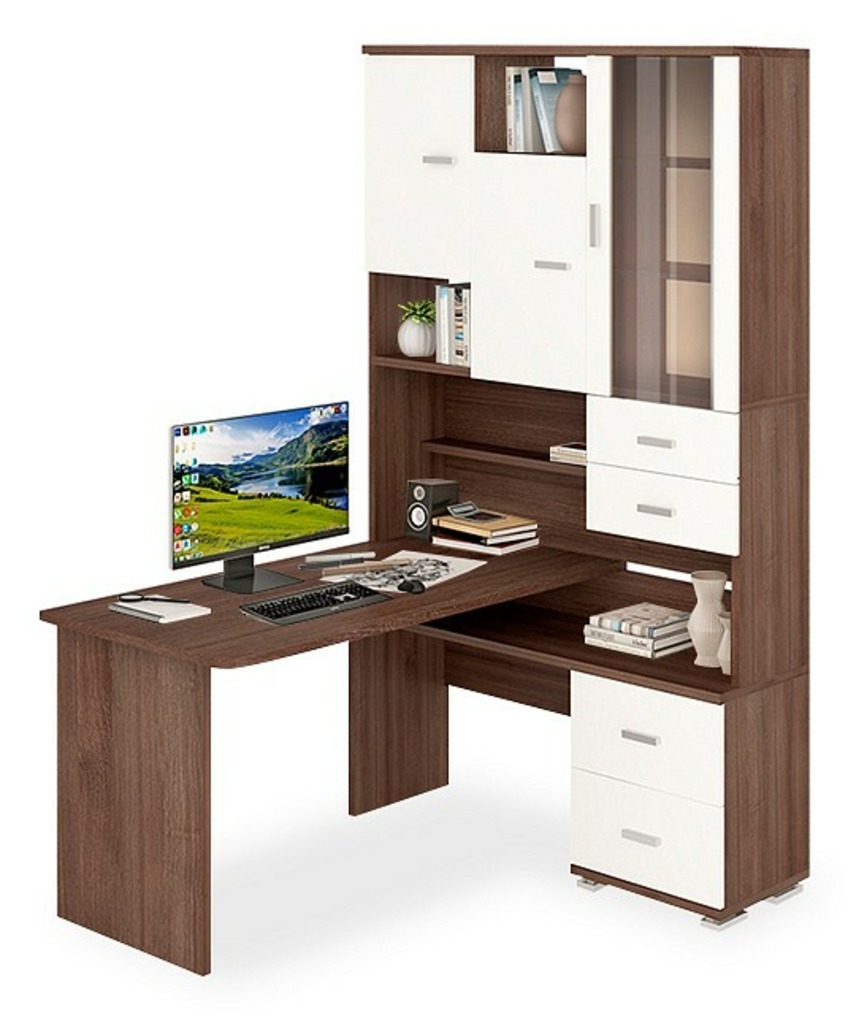 Фото Стол компьютерный Домино СР-620/140 MER_SR-620-140_SHBESH-PRAV - интернет-магазин МегаТерем в Москве