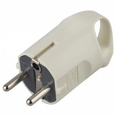 Вилка прямая с заземлением Эра  V3 ER_B0019186