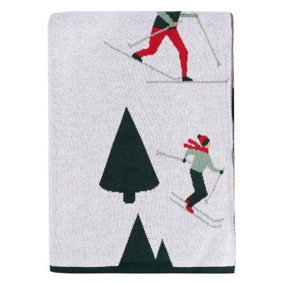 Плед из хлопка с новогодним...