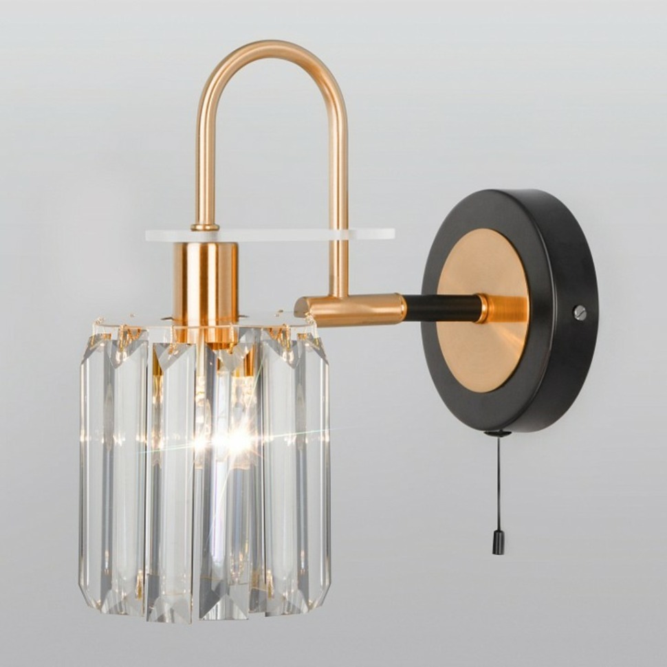 Фото Бра Eurosvet Tenia 70090/1 черный EV_a045143 - интернет-магазин МегаТерем в Москве