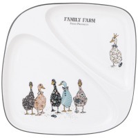 Тарелка обеденная lefard "family farm" 2 секции 26*2,5 см (263-1345) 