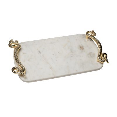 Поднос декоративный мраморн...