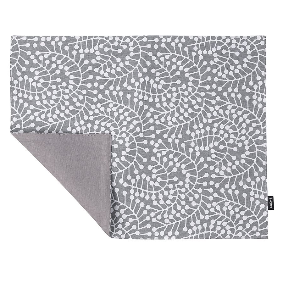 Фото Салфетка двухсторонняя под приборы серая с принтом Спелая Смородина из коллекции scandinavian touch, 35х45 см (73528) - интернет-магазин МегаТерем в Москве