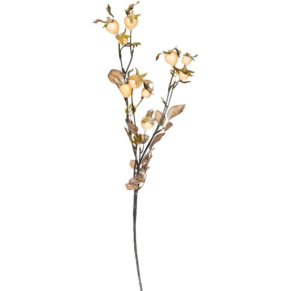 Фото Ветка с плодами шиповника 74см (24) (TT-00006444) - интернет-магазин МегаТерем в Москве