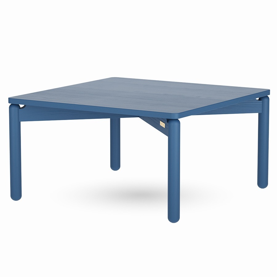 Фото Столик кофейный saga, 75х75 см, синий (76402) - интернет-магазин МегаТерем в Москве