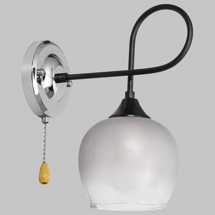 Фото Бра Imex MD.4243 MD.4243-1-W-BK+CH IMX_MD.4243-1-W-BK_CH - интернет-магазин МегаТерем в Москве